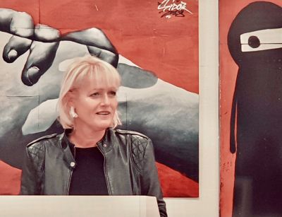 Bild Pia zur Street Art Ausstellung