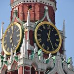 Uhr vom Spasski-Turm, Kreml Moskau