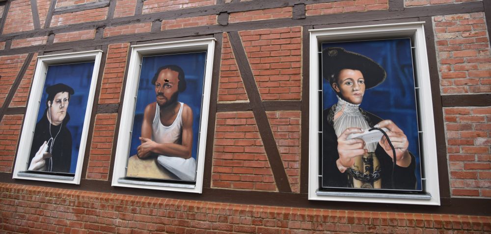 Akut und Case - Martin Luther, Philip Melanchthon und Philipp von Hessen, versetzt die Welt in die Moderne