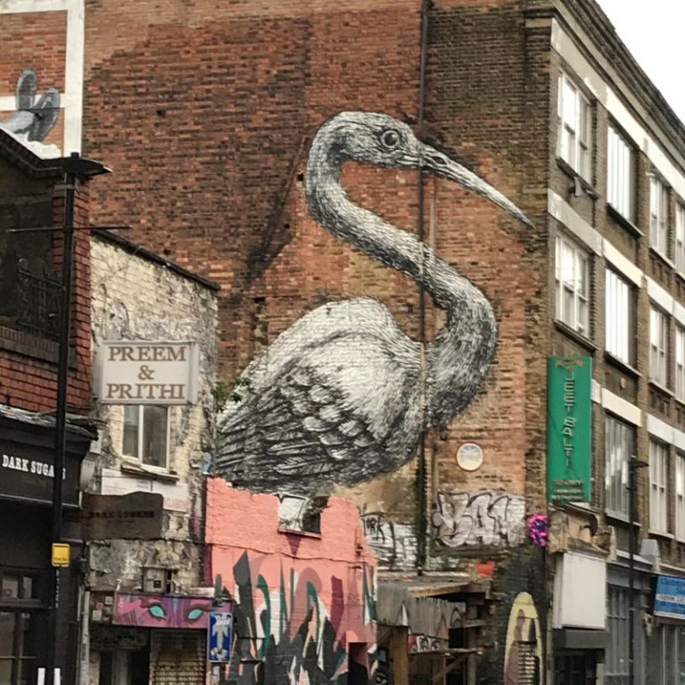 Roa - Kranich, Hanbury Street