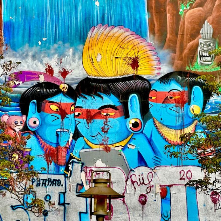 Cranio's 'Blue Indians' im Karoviertel Hamburg