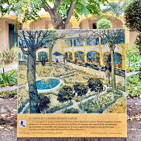 Van Gogh -Der Hof des Krankenhauses in Arles (1889)