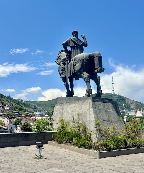 König Wachtang I. Gorgassali in Tiflis